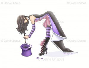 Purple Top Hat by Celine Chapus Purple Top Hat by Celine Chapus